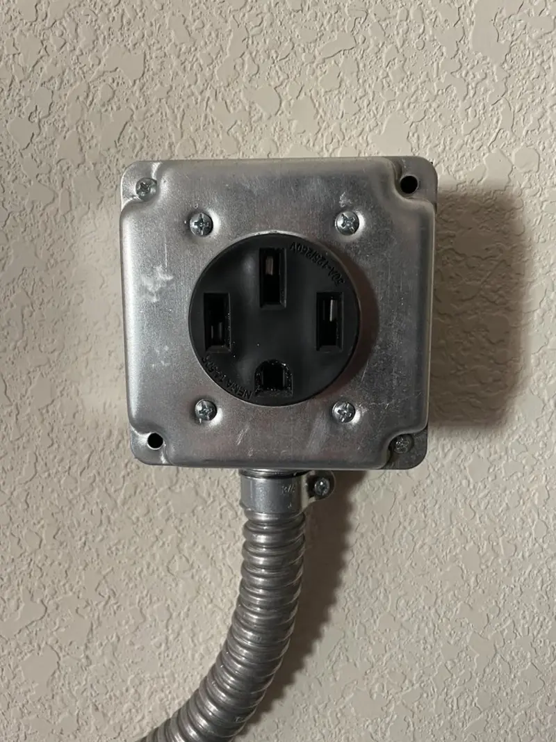 NEMA 14-50 outlet installed for Electrical Panel Upgrade in Reminderville